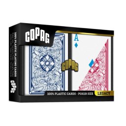Set dublu carti Cartamundi Legacy Red-Blue double