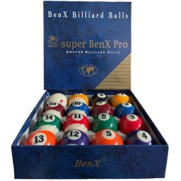 Set bile biliard 57.2mm, clasa AAA, bila alba cu puncte rosii