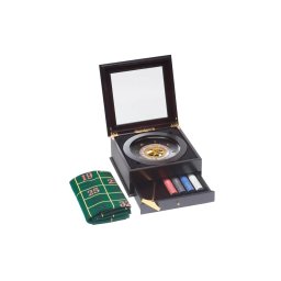 Set ruleta complet in cutie din lemn