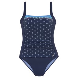 LASCANA Costum de baie întreg albastru / bleumarin / azuriu / verde iarbă