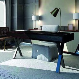 Picior pentru mese model TAKSIM, l=580 mm, H=710 mm, profil 75x25 mm, finisaj negru