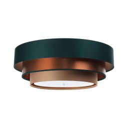 Lustr TRINITI 2xE27/60W/230V verde/cupru/maro