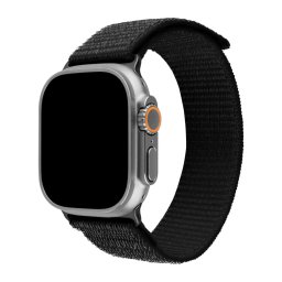 FIXED Nylon Sporty Strap for Apple Watch Ultra 49mm negru