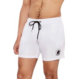 PLEIN SPORT Costum de baie Tiger Flame Medium Boardshort PS25MBM03 white