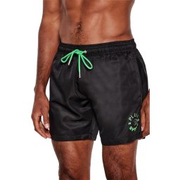 PLEIN SPORT Costum de baie Tiger Flame Medium Boardshort PS25MBM03 black