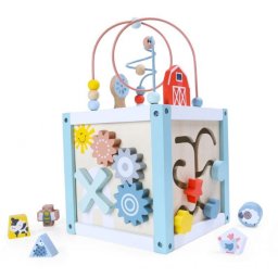Cub educational din lemn 1020 ecotoys