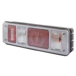 Lampa Stop Dreapta HELLA Halogen/LED Suport Bec: 24V PY21W P21W LED 6 Functii Luminoase Logo Inserat Krone