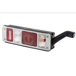 Lampa Stop Dreapta HELLA Halogen/LED Suport Bec: 24V PY21W P21W LED Lampa Gabarit Suport Cauciucat 8 Functii Luminoase Logo Inserat Krone