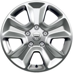Janta REN/DACIA 403004974R din Aliaj 6JxR16 Model Thema cu 5 Spite Late 5 Prezoane Argintiu