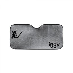 PARASOLAR auto Iggy pentru parbriz, fata dubla, folie din aluminiu, 2 x ventuze prindere, dimensiune 150 x 80 cm IGAA-PARAS-150