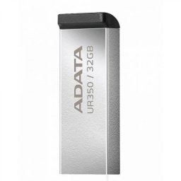 MEMORIE USB 3.2 ADATA 32 GB, carcasa metalica, gri, UR350-32G-RSR/BK (timbru verde 0.03 lei)