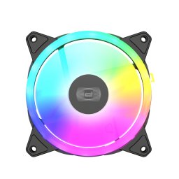 SET 3 VENTILATOARE PCCOOLER, 120mm, 500 - 1800 RPM, LED ARGB, conector 4 pin, F3 T120ARGB 3 IN 1 BK