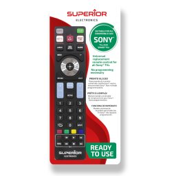 TELECOMANDA UNIVERSALA Superior, compatibila televizoare SONY, bateriile (2 x AAA) nu sunt incluse, negru SUPTRB009 (timbru verde 0.08 lei)
