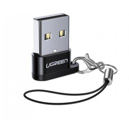 ADAPTOR Ugreen, US280, USB Type-C(M) la USB 2.0(T), incarcare max 3A, negru 50568 (timbru verde 0.08 lei) - 6957303855681
