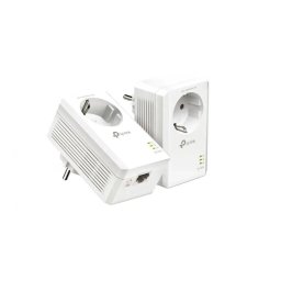 KIT ADAPTOR POWERLINE TP-LINK tehnologie AV, AV1000, pana la 1000Mbps, 1 port Gigabit, priza AC, 2buc. TL-PA7017P KIT (timbru verde 2 lei)