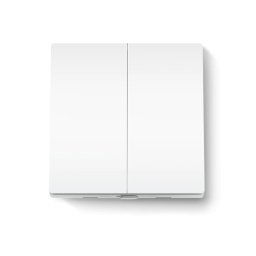 INTRERUPATOR inteligent TP-LINK, necesita hub Tapo H100 pentru functionare, 2 comutatoare, programare prin smartphone aplicatia Tapo, 2 x baterii AAA, WiFi, alb Tapo S220 (timbru verde 0.18 lei)