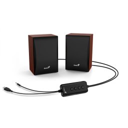 BOXE GENIUS 2.0, bluetooth, RMS: 3W (2 x 1.5W), USB power, wood, SP-HF380BT 31730034402 (timbru verde 0.8 lei)