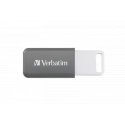 MEMORIE USB VERBATIM DATABAR 128GB USB 2.0, GRI 49456 (TIMBRU VERDE 0.03 LEI)
