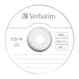 CD-R VERBATIM 700MB, VITEZA 52X, SUPRAFATA PROTECTIE EXTRA, SLIM CASE, 1 BUC, 43415