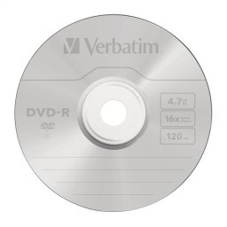 DVD-R VERBATIM, 4.78GB, VITEZA 16X, MATT SILVER SURFACE, JEWEL CASE, 1 BUC, 43519