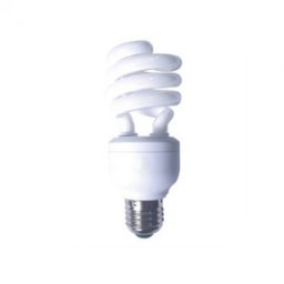 BEC fluorescent Panasonic, soclu E27, putere 19W, forma spirala, lumina alb rece, alimentare 220 - 240 V, EFD19E65HD3E (timbru verde 0.45 lei)