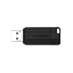 MEMORII USB Verbatim 2.0 PINSTRIPE 128GB BLACK, 49071 (timbru verde 0.03 lei)