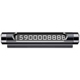 SUPORT numar de telefon parbriz Baseus, functie de inchidere si deschidere prin apasare, sase seturi de numere incluse, negru ACNUM-01 - 6953156270749