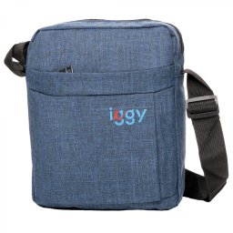 GEANTA CROSSBODY Iggy,1 bretea, 1 compartiment principal,1 compartiment frontal, 21x26x5.6cm, polyester,albastru IGSB-CROSS-BL