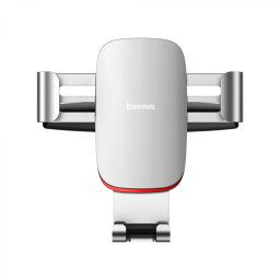SUPORT AUTO Baseus Metal Age Gravity pt. SmartPhone, fixare in suport CD/DVD player auto, argintiu SUYL-J0S - 6953156291515