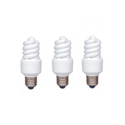 SET 5 becuri fluorescent Panasonic, soclu E27, putere 13W, forma spirala, lumina alb rece, alimentare 220 - 240 V, EFD13E672V-3 (timbru verde 2.25 lei)