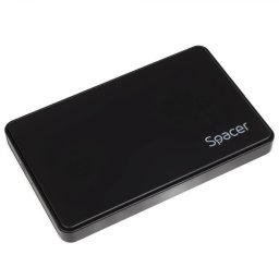 RACK extern SPACER, pt HDD/SSD, 2.5 inch, S-ATA, interfata PC USB 3.1 Type C, plastic, negru, SPR-TYPE-C-01 (timbru verde 0.8 lei)
