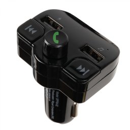 MODULATOR AUTO FM SPACER, Bluetooth 5.0, 2xUSB max. 5V/3.1A, 12V-24V, max. 10-15m, mic max. 0-1m, format MP3/WMA, 206 canale 87.5-108Mhz, USB disk, microSD, answer/hang up/redial, protectie circuit, black, SPFM-0243502141(timbru verde 0.18 lei)
