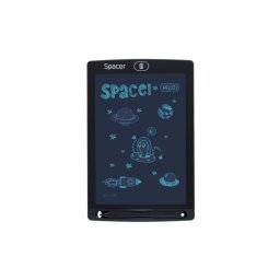 TABLETA LED SPACER pentru scris si desenat, interactiva, e-learning, 8.5 display, black, baterie CR1220 SPTB-LED (timbru verde 0.8 lei)