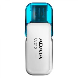 MEMORIE USB 2.0 ADATA 32 GB, cu capac, carcasa plastic, alb, AUV240-32G-RWH (timbru verde 0.03 lei)