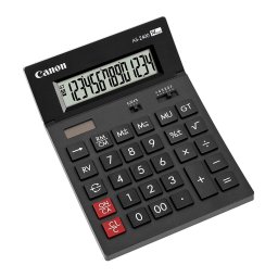 Calculator de birou CANON, AS-2400, ecran 14 digiti, alimentare solara si baterie, negru, BE4585B001AA (timbru verde 0.18 lei)