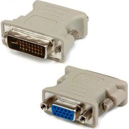 ADAPTOR video GEMBIRD, DVI-I DL (T) la VGA (M), alb, A-DVI-VGA (timbru verde 0.08 lei)