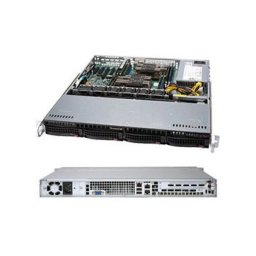 Supermicro 1.1U Chassis for motherboard support size: (12 x 10) (9.6 x 9.6), 4 x 3.5 hot-swap SAS/SATA drive bay with SES2, 1U 4-Port 12Gbps Backplane Support 4x3.5 SAS3/SATA3 HDD/SSD