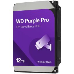 HDD Video Surveillance WD Purple Pro 12TB CMR, 3.5, 512MB, 7200 RPM, SATA, TBW: 550