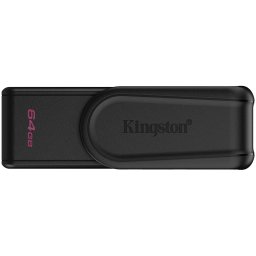 Kingston 64GB Portable USB 3.2 Gen 1 DataTraveler Exodia S (Black/Black)