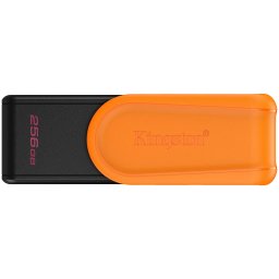 Kingston 256GB Portable USB 3.2 Gen 1 DataTraveler Exodia S (Black/Orange)