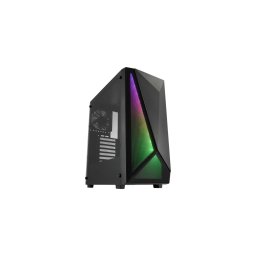 CARCASA FORTRON Middle Tower, ATX, CMT195A, fara sursa, USB 3.0 x 2, USB 2.0 x 1, RGB light bar, 120mm x 4 fan, HD-audio, negru, POC0000213 (timbru verde 0.32 lei)