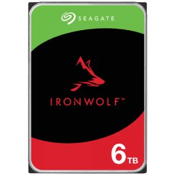 HDD NAS SEAGATE IronWolf 6TB CMR, 3.5, 256MB, 5400RPM, SATA, Rescue Services 3 ani, TBW: 180