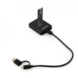 SSD DOCKING Station GEMBIRD, USB 3.1 Type-C, SSD suportat M2 NGFF & NVMe, conectare S-ATA & PCIe, slot: 2230, 2242, 2260, 2280, 22110, black, DD-U3M2 (timbru verde 0.8 lei)