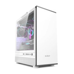 CARCASA PCCOOLER, Tower, ATX, fara sursa, sticla securizata, 1 ventilator inclus , alb, USB 3.2 gen 1 x 1, USB 2.0 x 2, mic, audio, IE200W