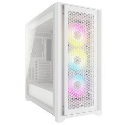 CARCASA Corsair iCUE 5000D RGB AIRFLOW Mid-Tower Case, True White - 3x AF120 RGB ELITE - White Fans - iCUE Lighting Node PRO Controller - High-airflow Design CC-9011243-WW (timbru verde 0.24 lei)