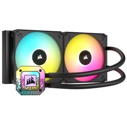 Cooler Corsair iCUE H115i ELITE CAPELLIX XT, skt universal, racire cu lichid, ventilator 140 mm x 2, 1700 rpm, iluminat RGB, CW-9060069-WW (timbru verde 2 lei)