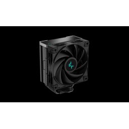 Cooler Deepcool AK400 Zero Dark, compatibil skt. Intel si AMD, racire cu aer, ventilator 120 mm, 1850 rpm, inaltime cooler 155 mm, 4 heatpipe, R-AK400-BKNNMN-G-2 (timbru verde 0.8 lei)