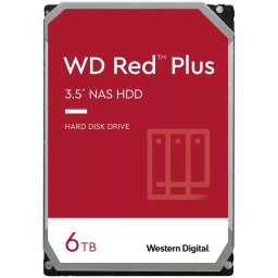 HDD NAS WD Red Plus 6TB CMR, 3.5, 256MB, 5640 RPM, SATA, TBW: 180