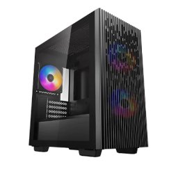 CARCASA DEEPCOOL MATREXX 40 3FS, Mini Tower M-ATX, fara sursa, sticla securizata, 3xfan, USB 2.0 x 1,USB 3.0 x 1,Jack 3.5mmx1,mesh pt. filtrare praf DP-MATX-MATREXX40-3FS (timbru verde 0.24 lei)