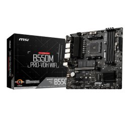 PLACA de BAZA MSI B550M PRO-VDH WIFI, skt AM4, mATX, AMD B550, 4 x DDR4, max. 128 GB, 4 x SATA, 2 x M.2, 7.1, B550M PRO-VDH WIFI